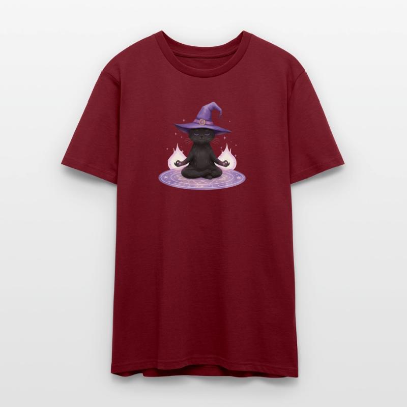Whimsical Black Cat Wizard Design