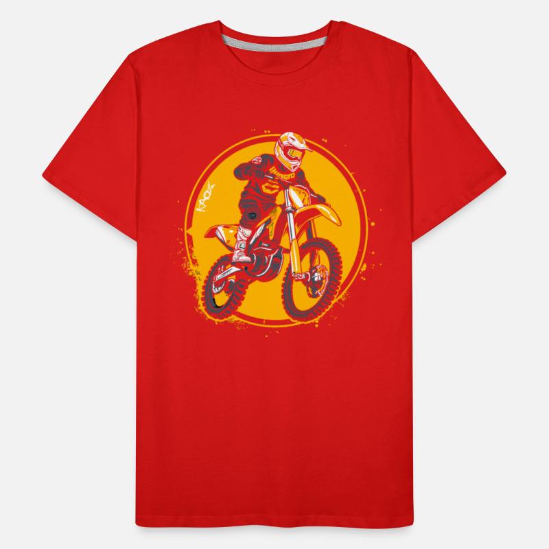 White and Yellow Super Motocross