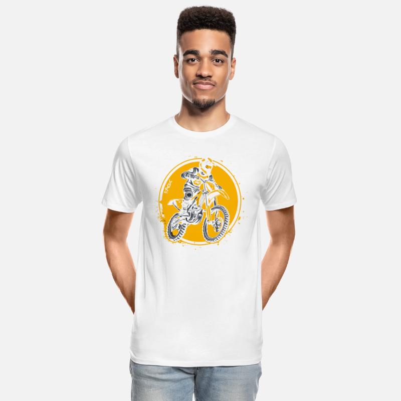 White and Yellow Super Motocross