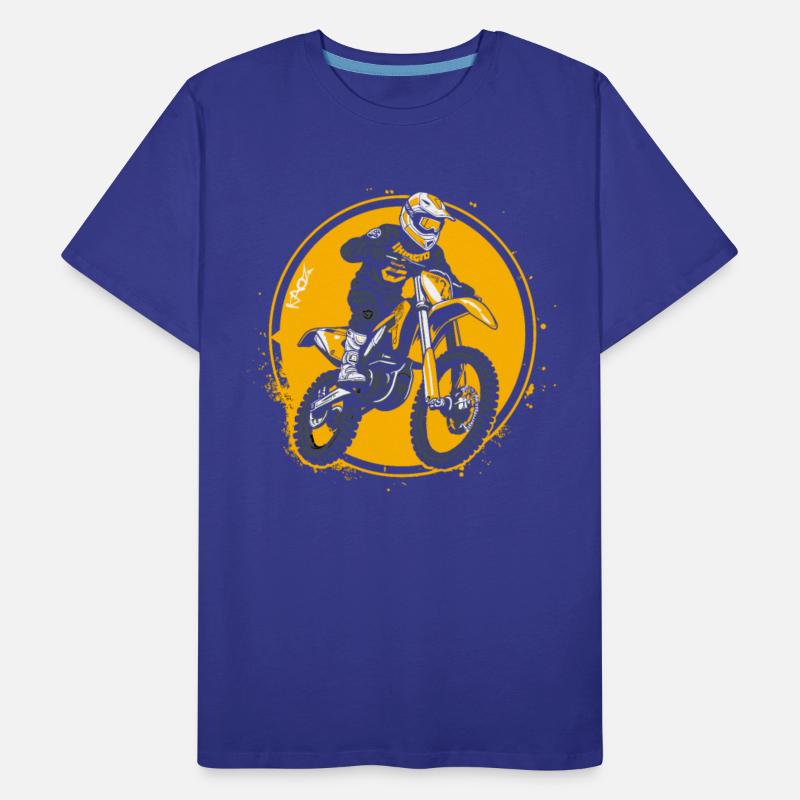 White and Yellow Super Motocross