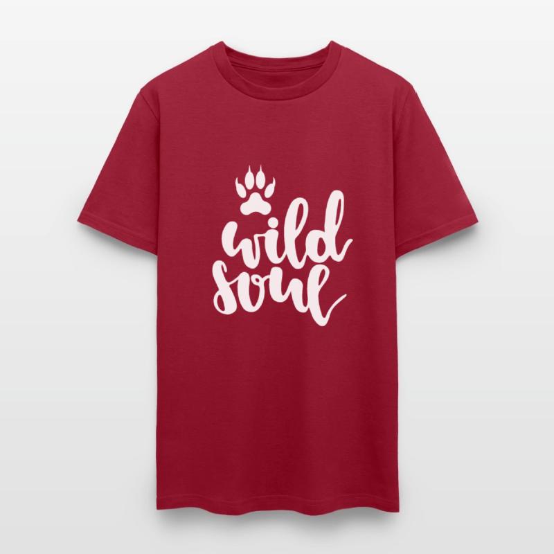 Wild Soul Typography With Pawprint