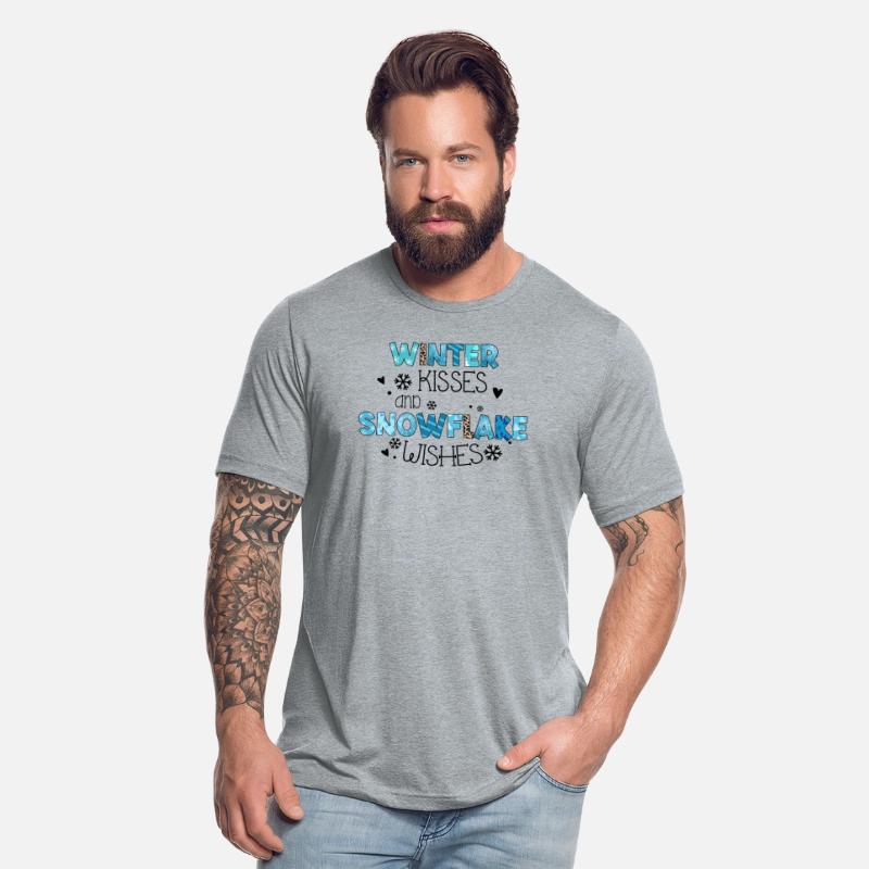 Winter kisses and snowflake wishes sublimation