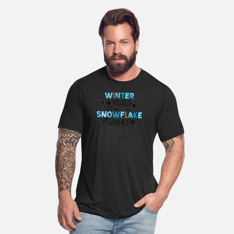 Winter kisses and snowflake wishes sublimation
