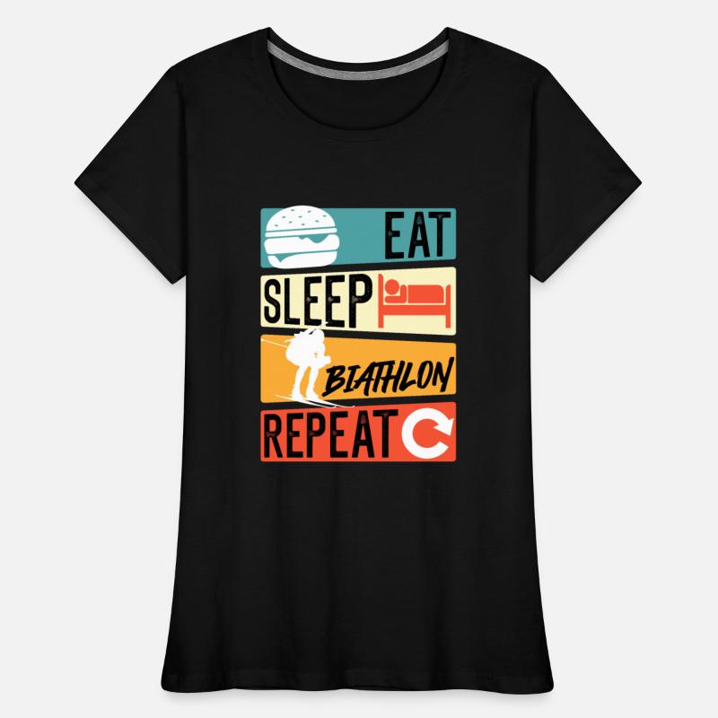 Winter Sportsman Eat Sleep Biathlon Repeat