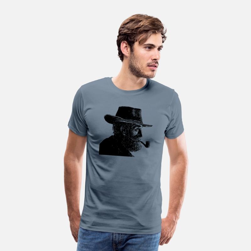 Wise Old Man Smoking a Pipe
