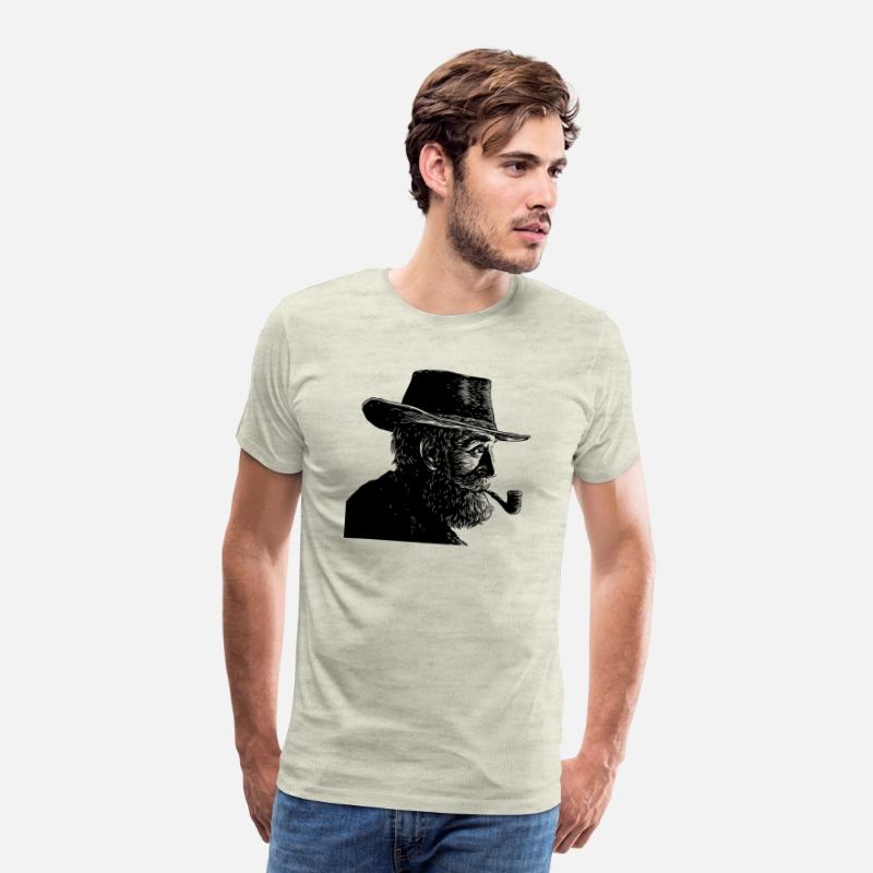 Wise Old Man Smoking a Pipe