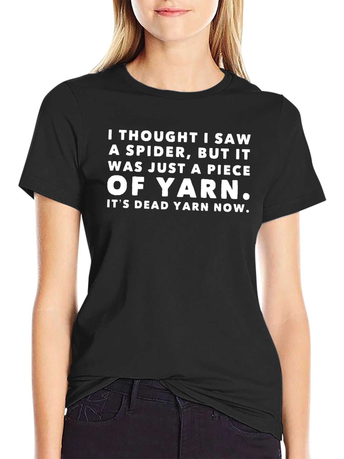 Funny Yarn T-Shirt - Spider Joke Tee