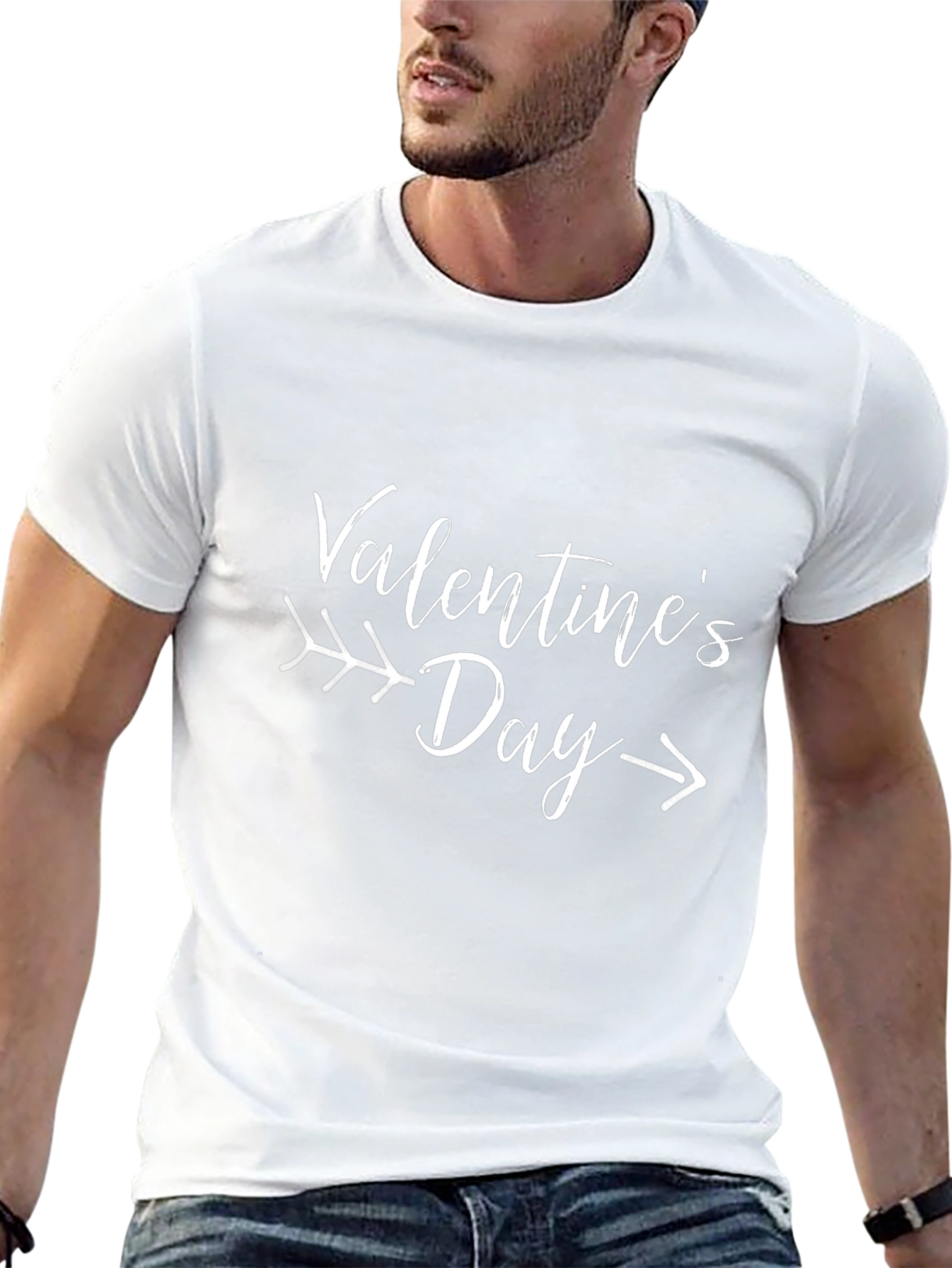 Valentines Day Arrow T-Shirt - Black