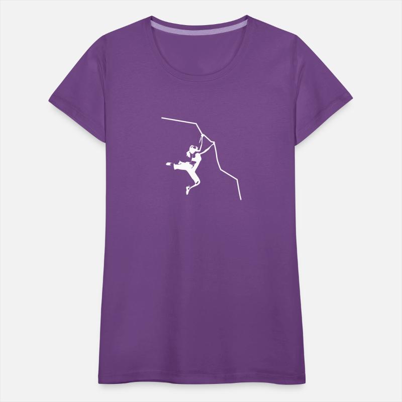 Woman climbing