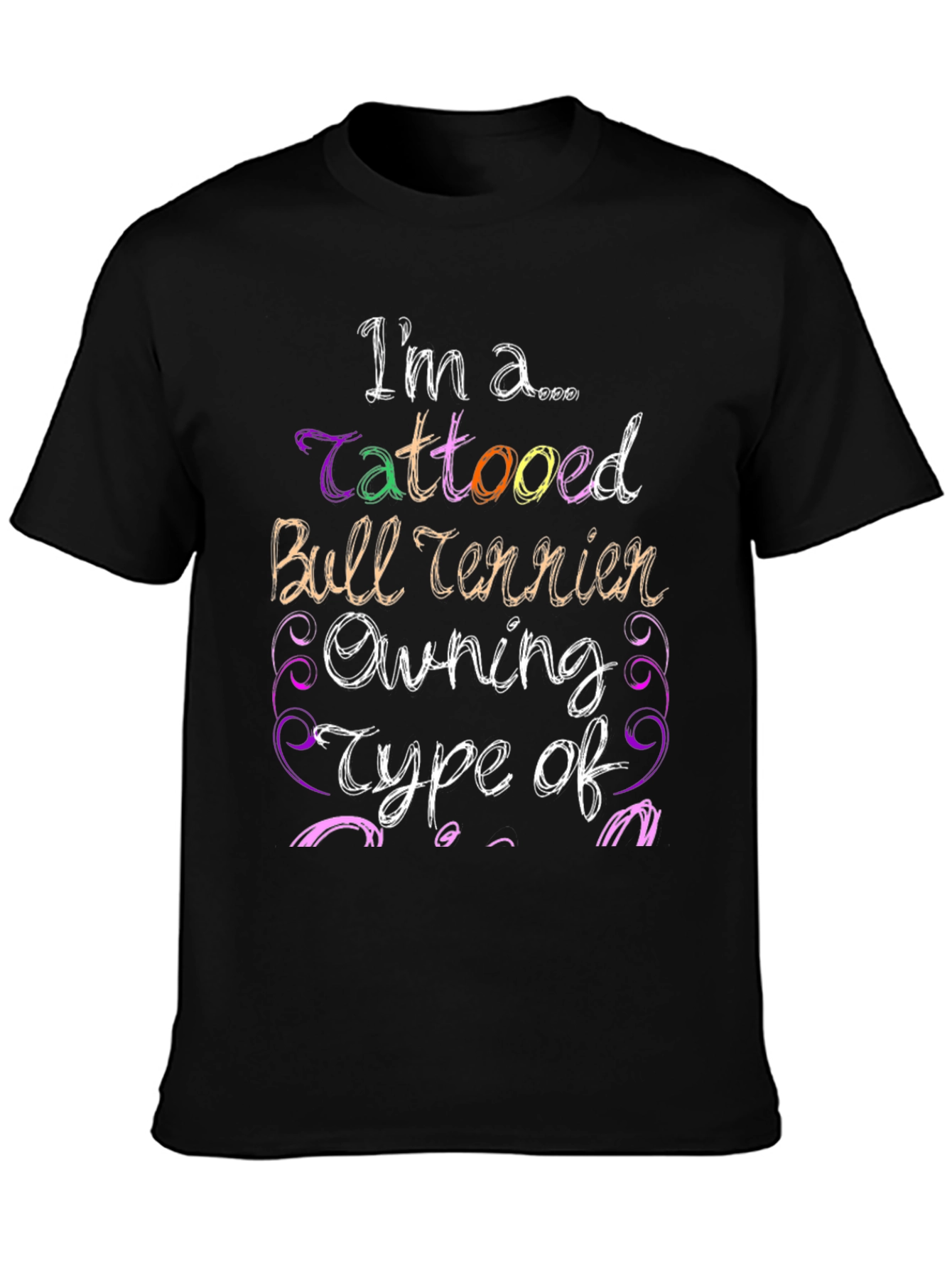 Tattooed Bull Terrier Owner Graphic Tee