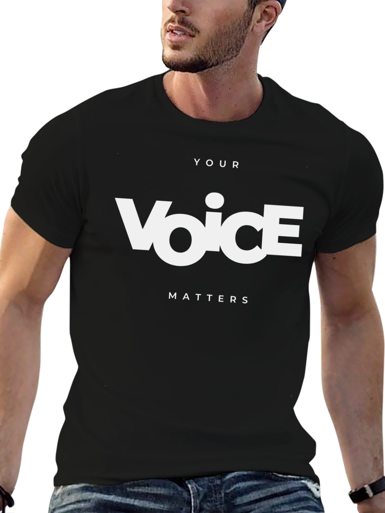 Your Voice Matters Black T-Shirt