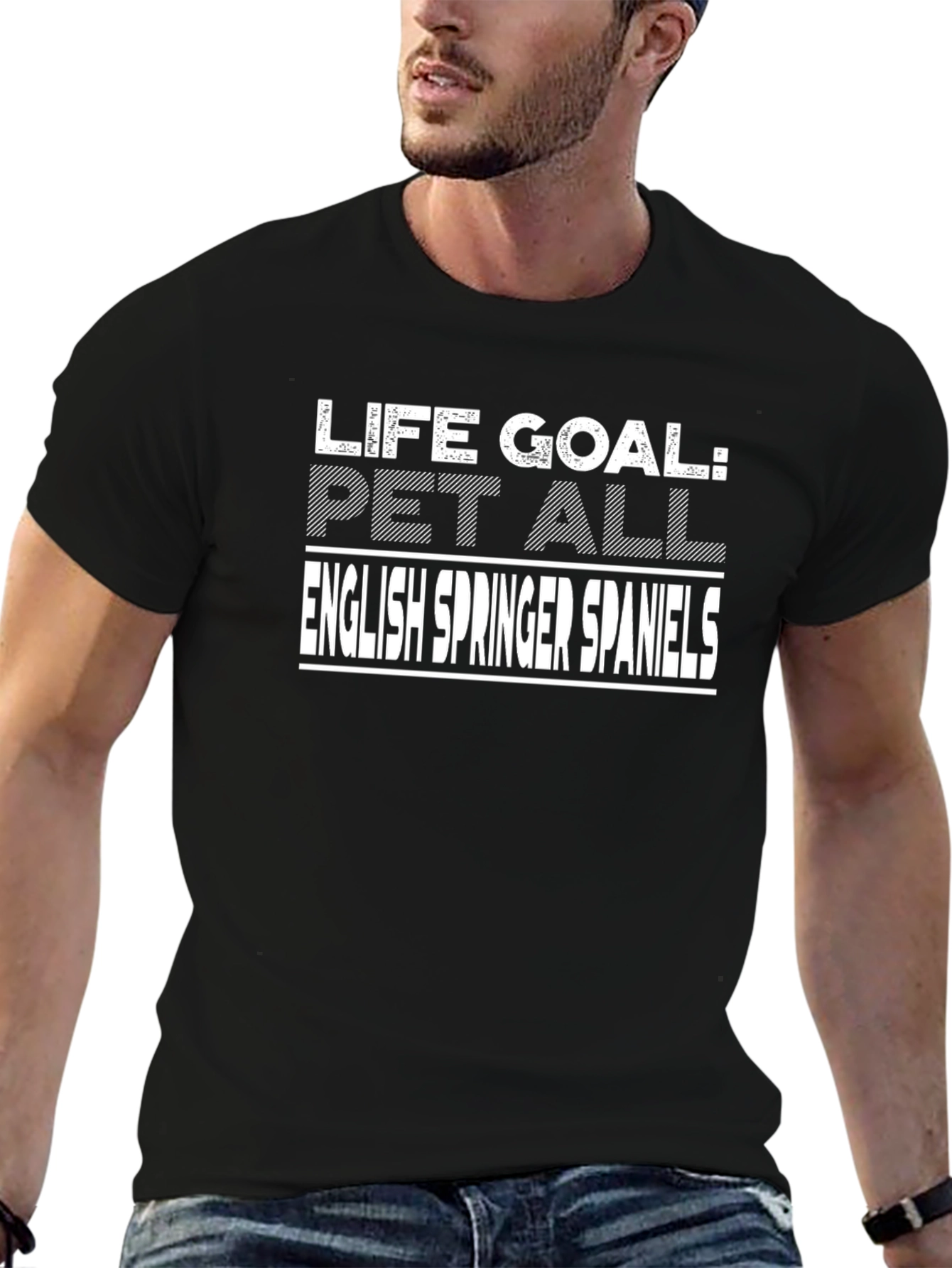 Life Goal: Pet All English Springer Spaniels T-Shirt