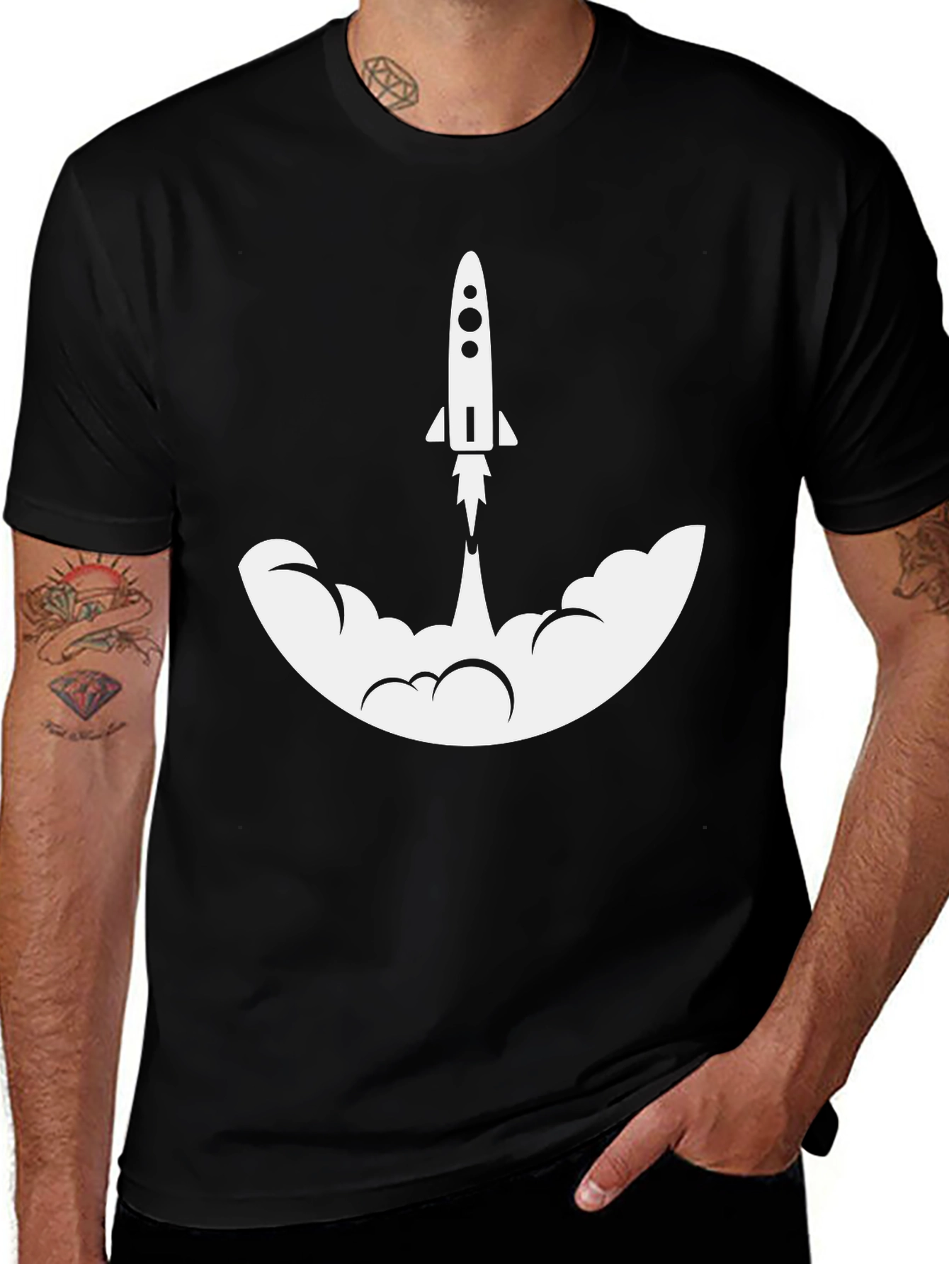 Rocket Launch Graphic Tee - Space Adventure Shirt