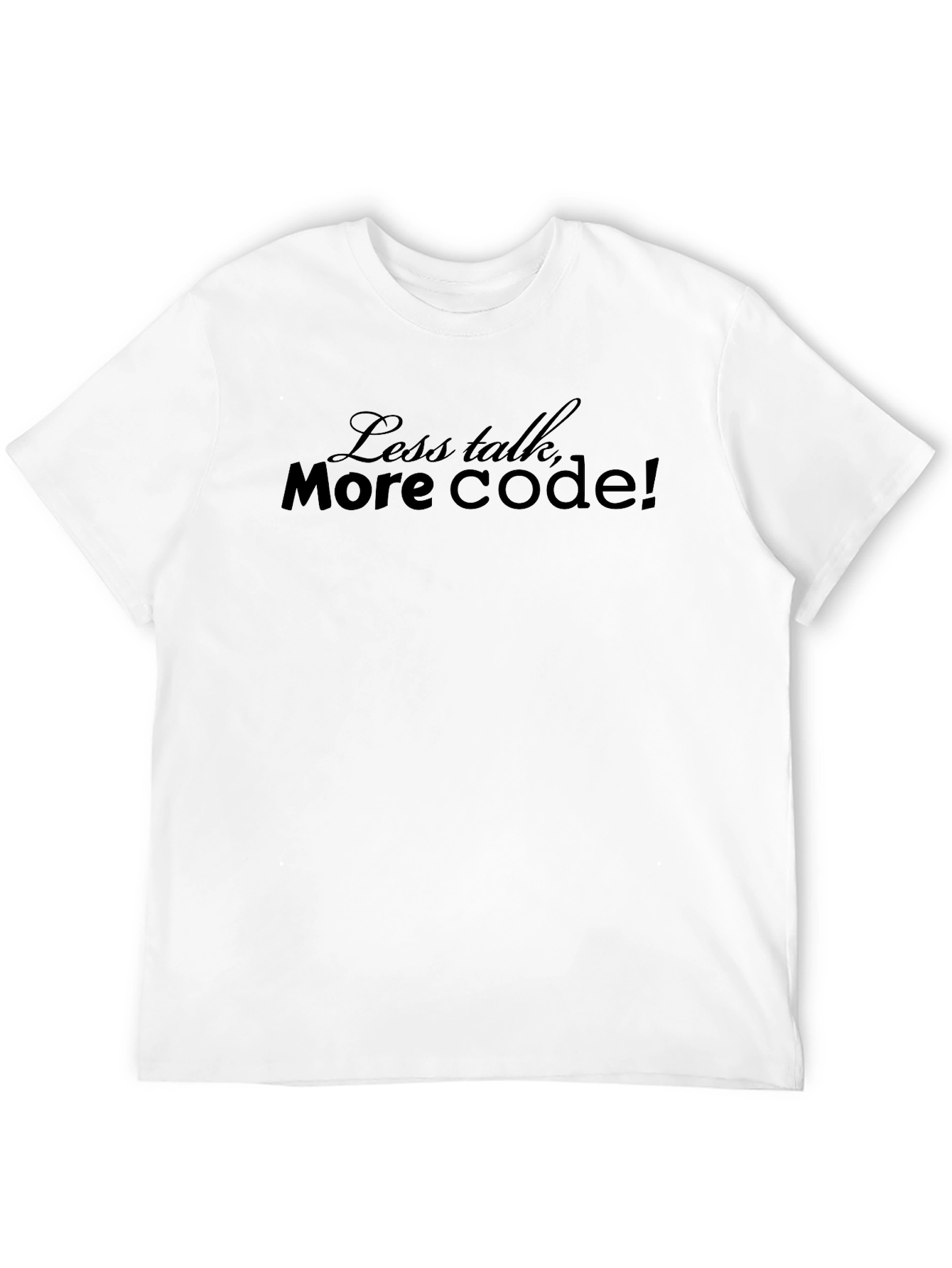 Less Talk More Code T-Shirt - Black