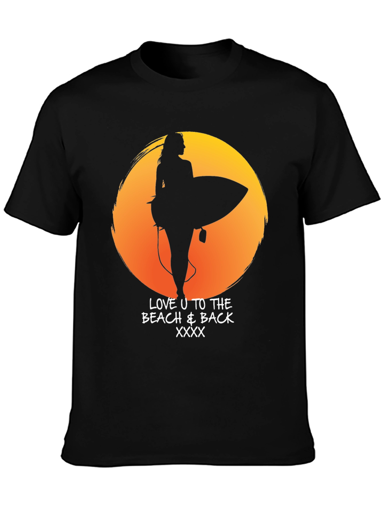 Beach Lover T-Shirt - Sunset Surf Design