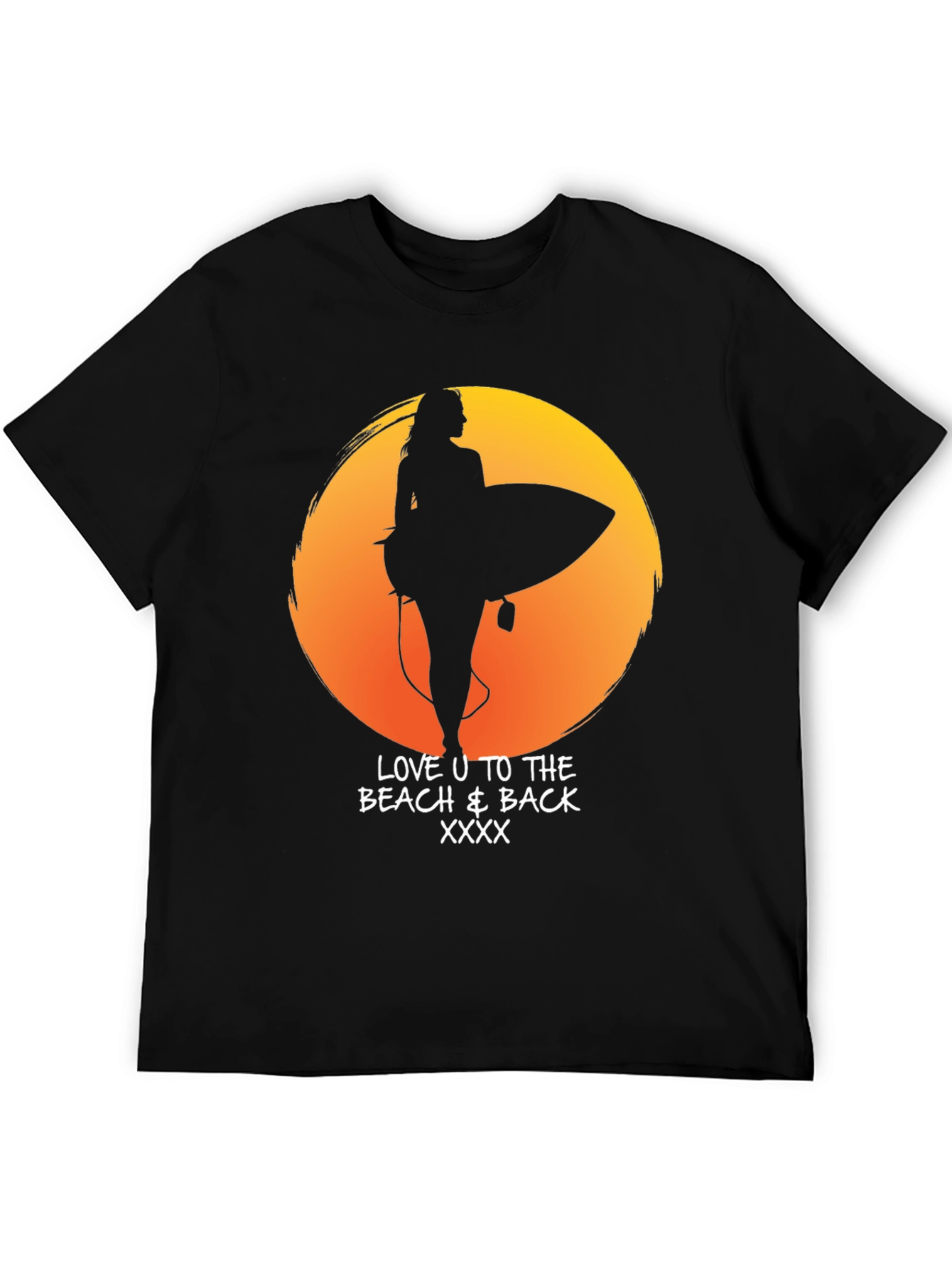 Beach Lover T-Shirt - Sunset Surf Design