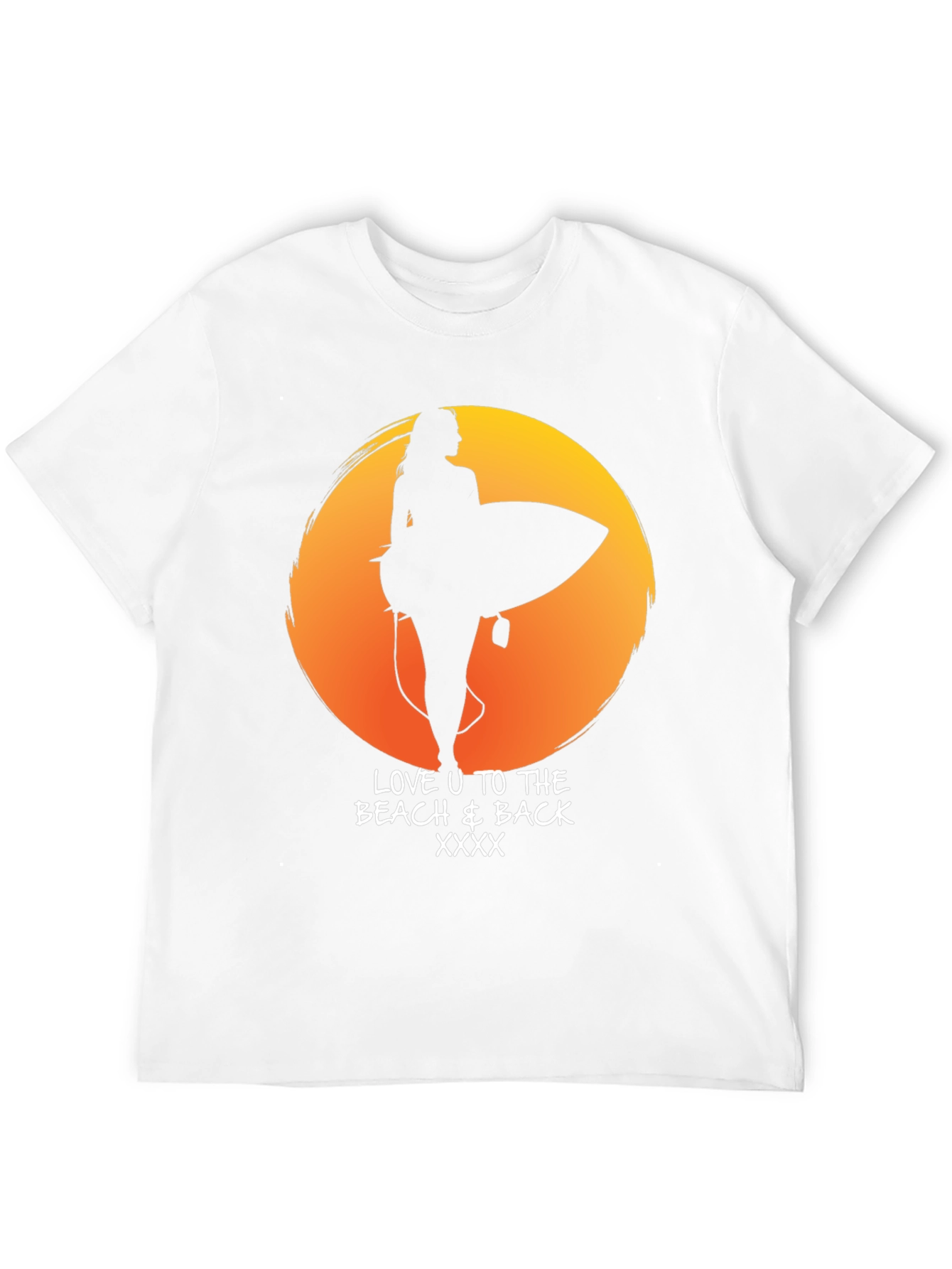 Beach Lover T-Shirt - Sunset Surf Design