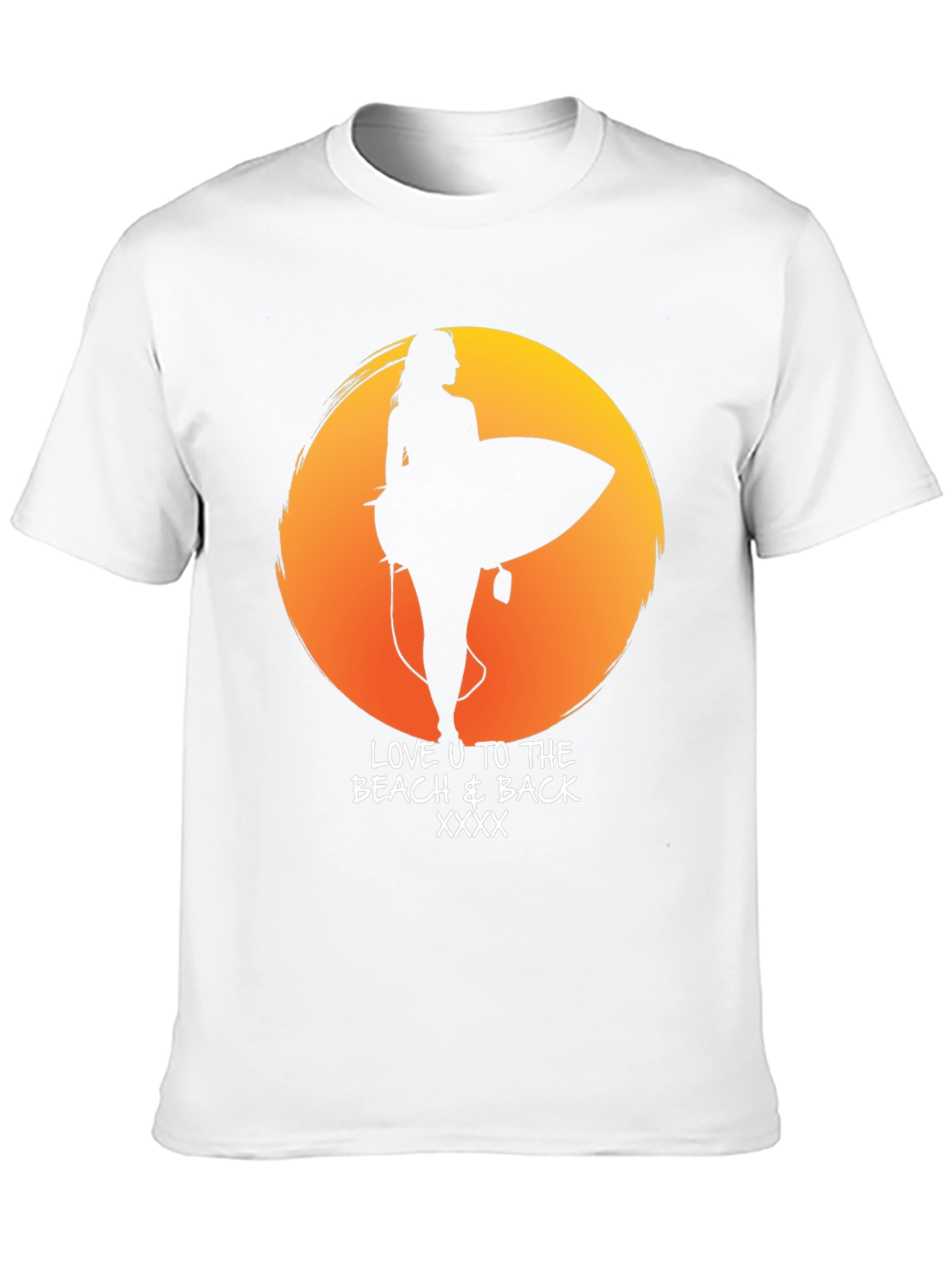 Beach Lover T-Shirt - Sunset Surf Design