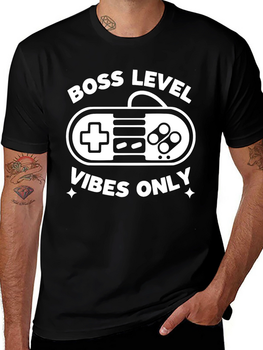 Boss Level Vibes Only Gamer T-Shirt