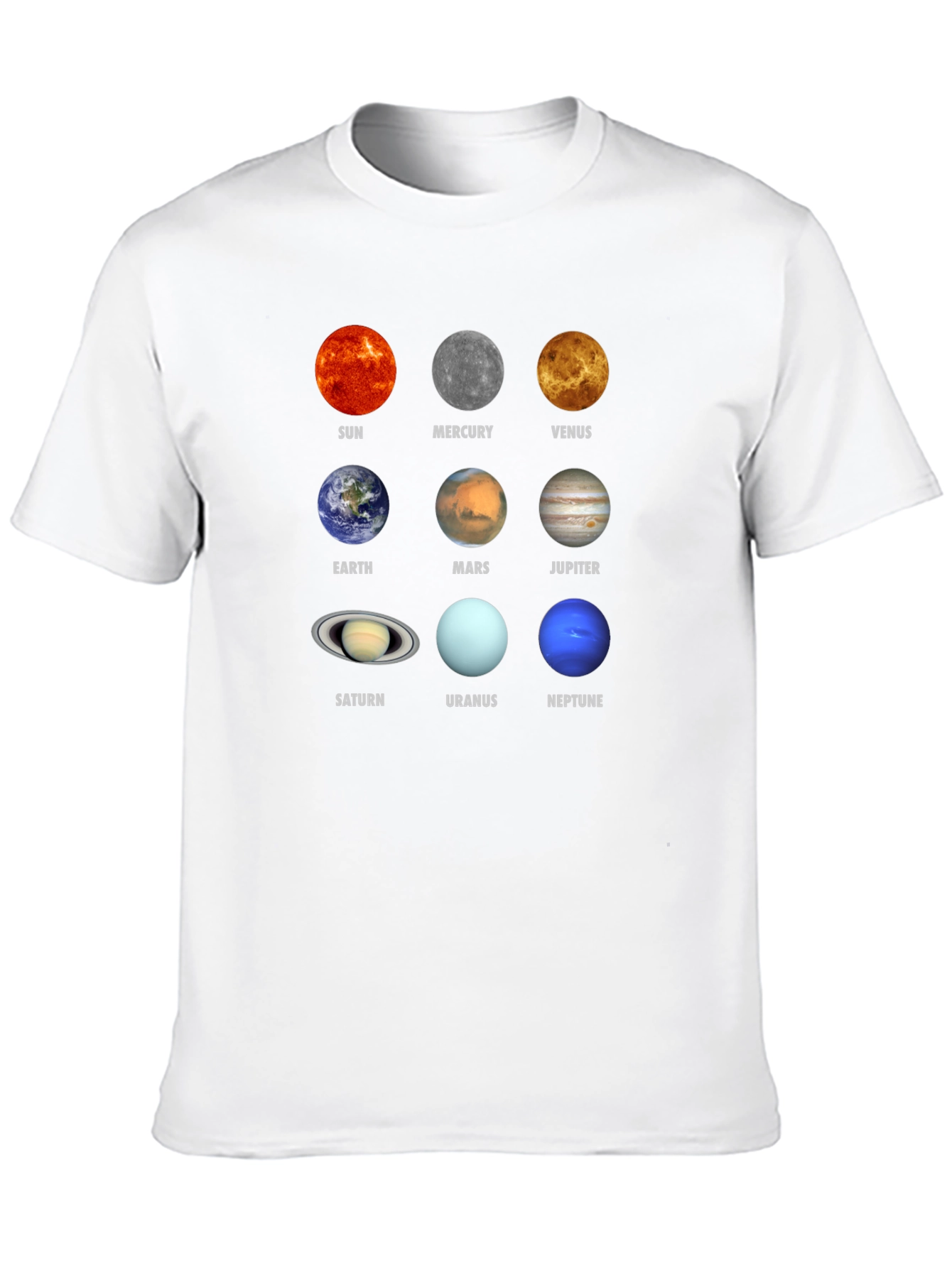 Planets Graphic T-Shirt - Space Science Tee
