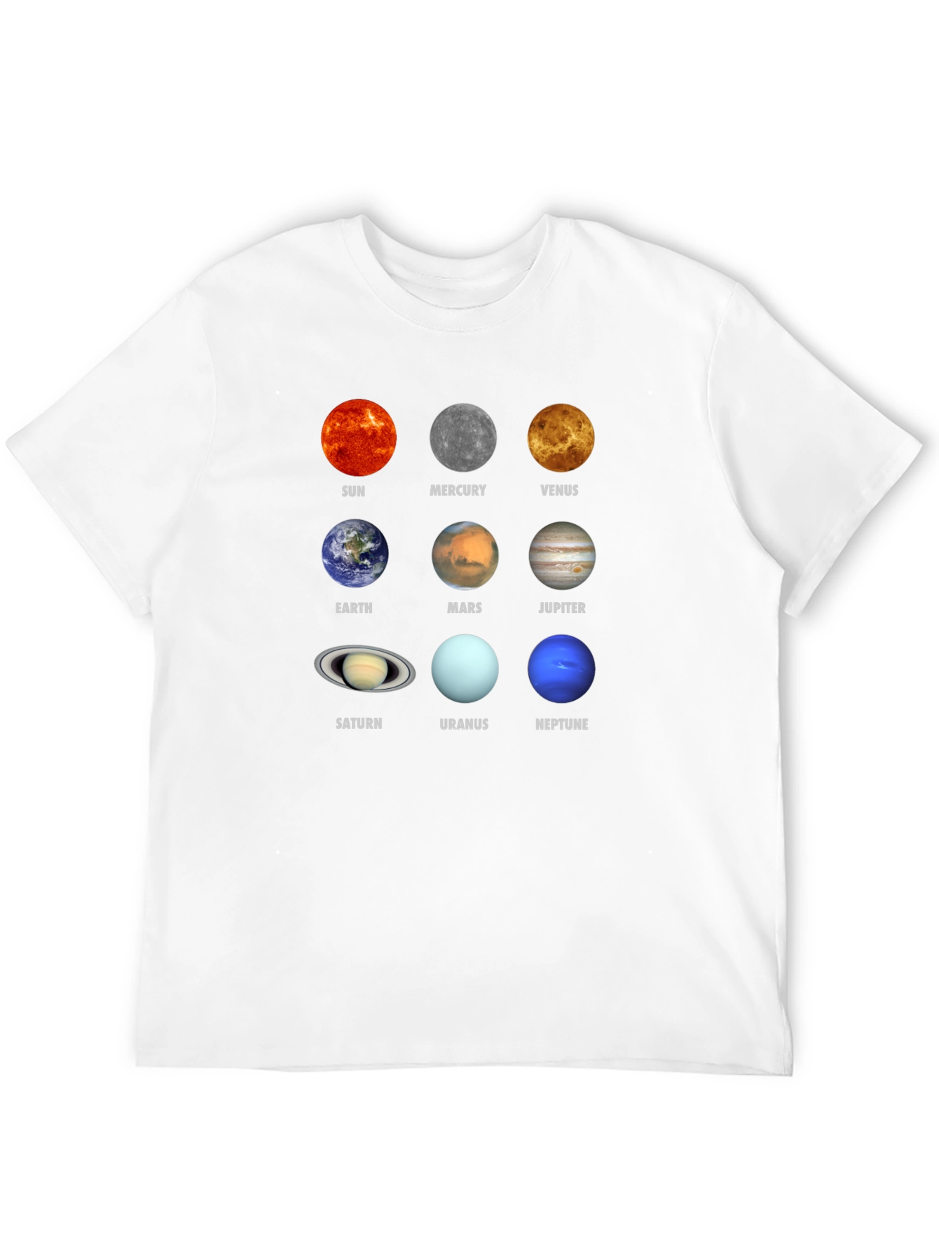Planets Graphic T-Shirt - Space Science Tee