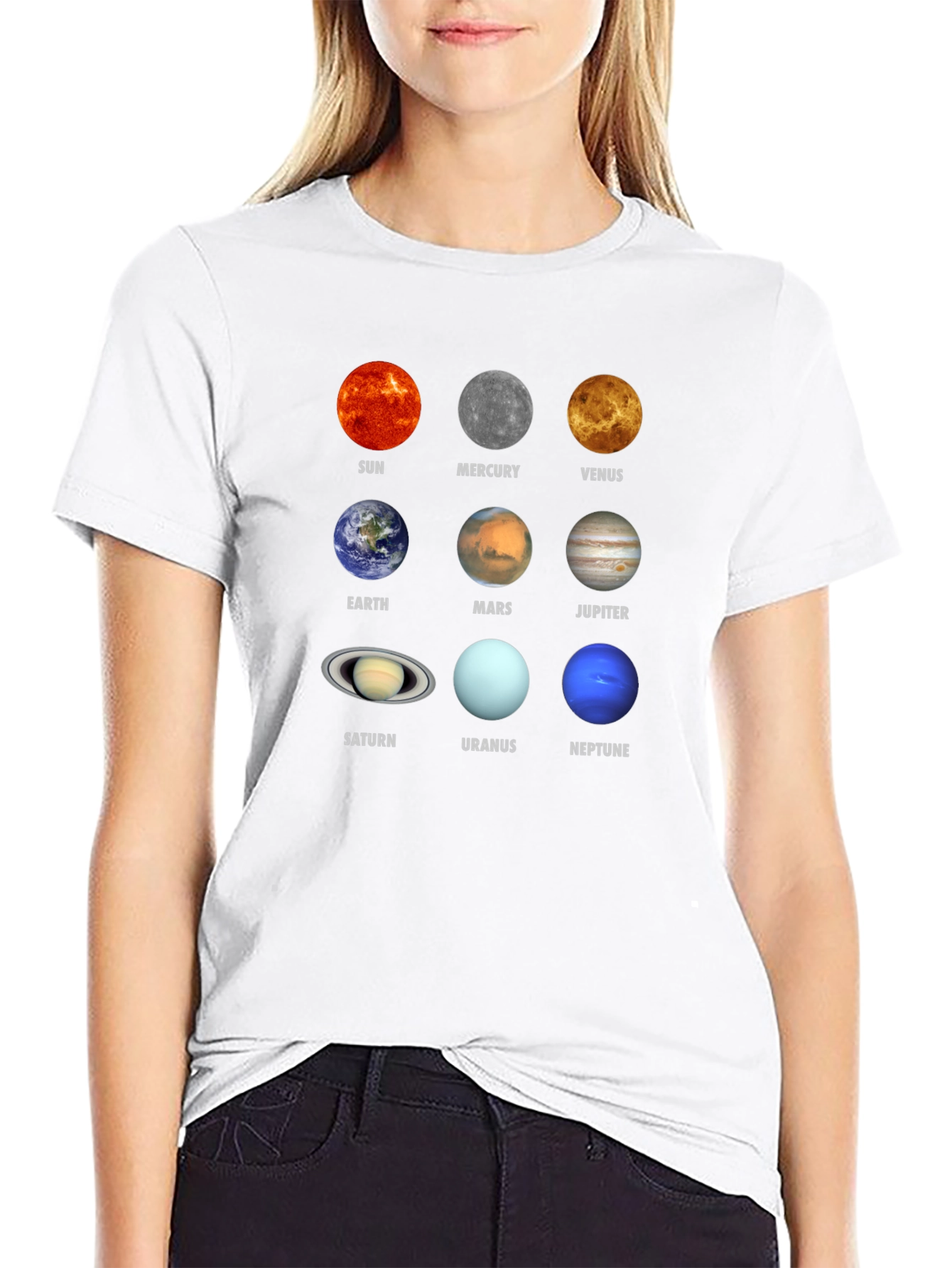 Planets Graphic T-Shirt - Space Science Tee