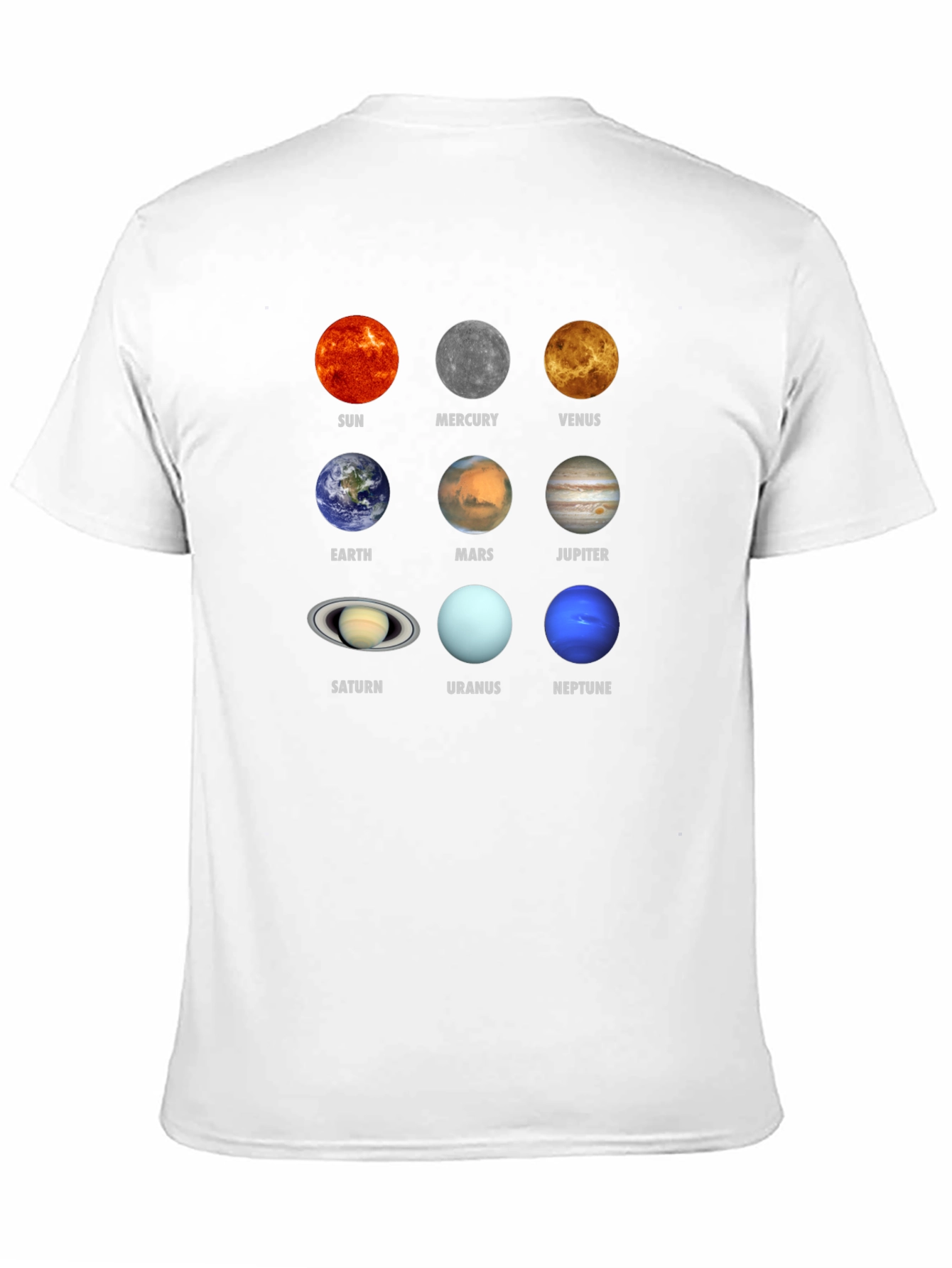 Planets Graphic T-Shirt - Space Science Tee