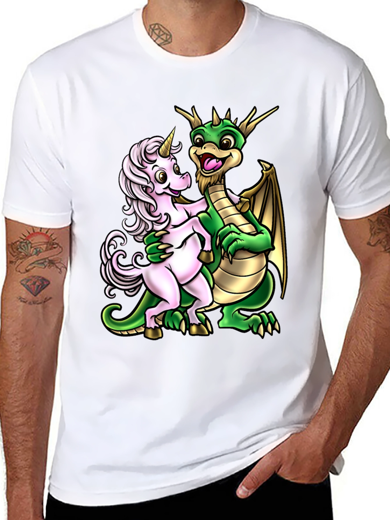 Dragon and Unicorn Graphic Tee