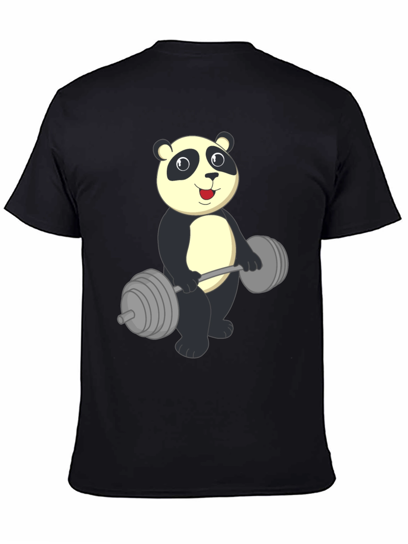 Panda Lifting Weights Graphic Tee
