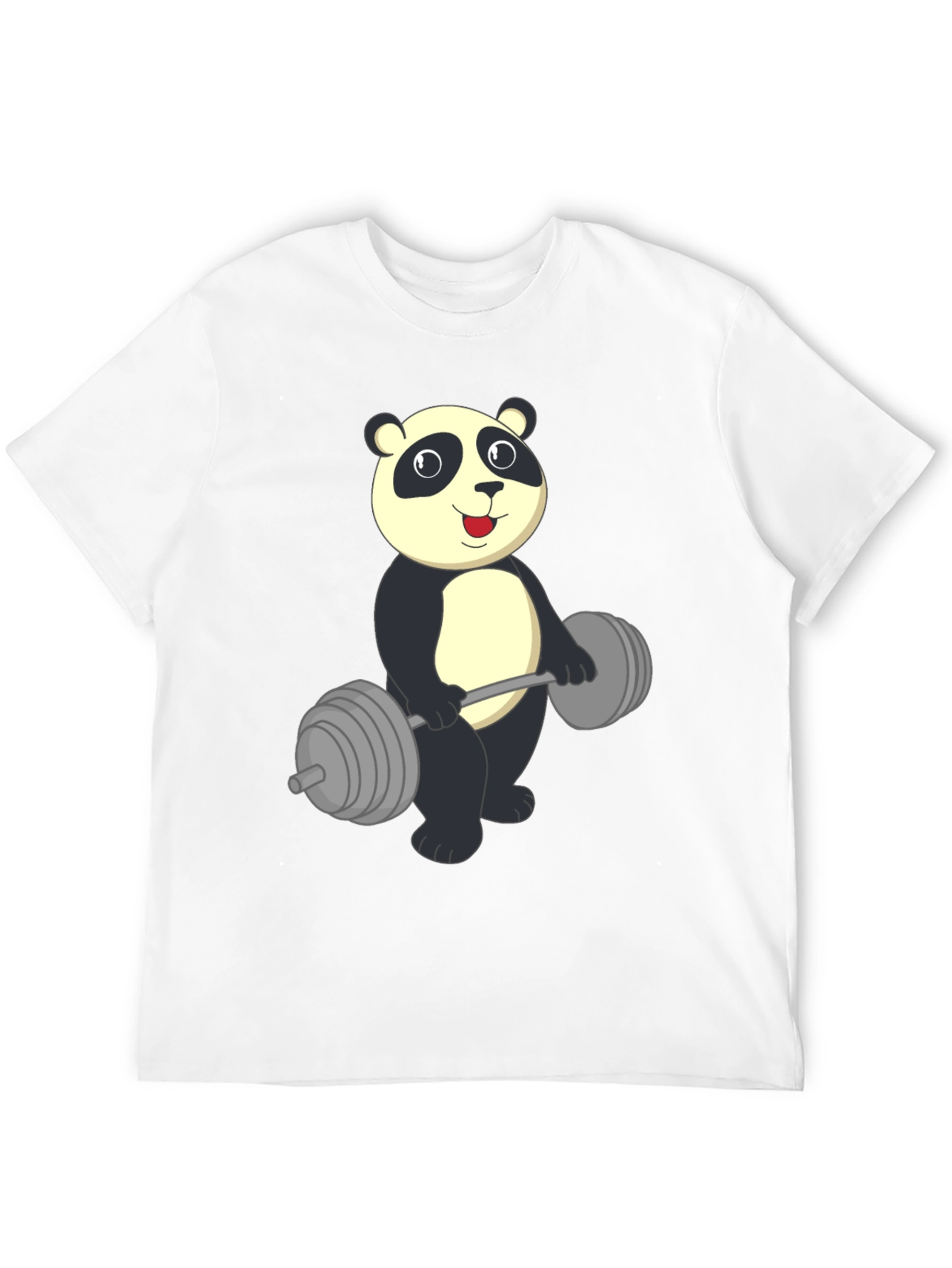 Panda Lifting Weights Graphic Tee