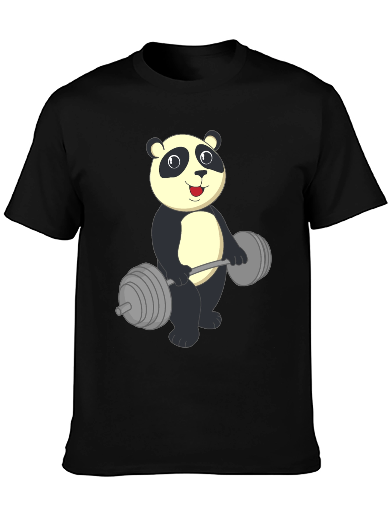 Panda Lifting Weights Graphic Tee