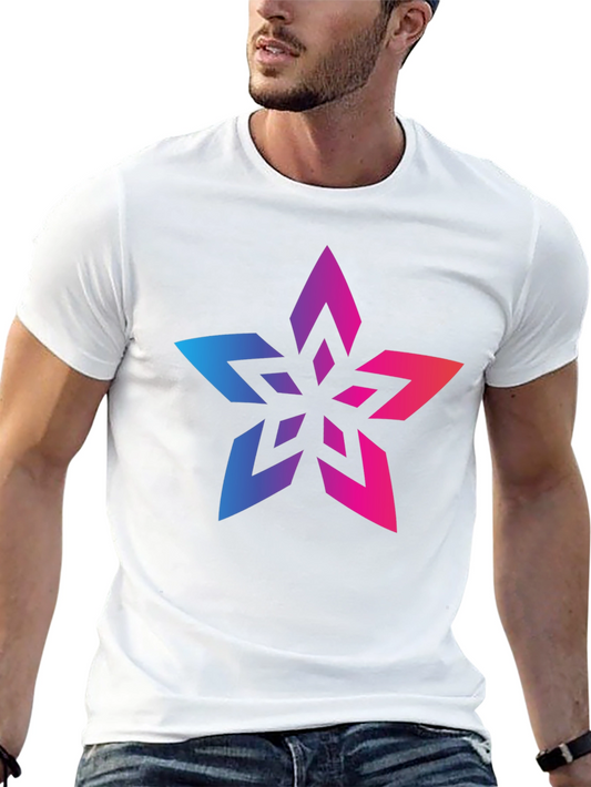 Gradient Star Black T-Shirt