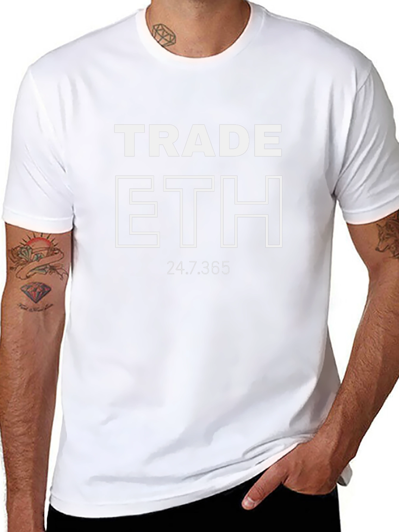 Trade ETH Black T-Shirt - Crypto Trading