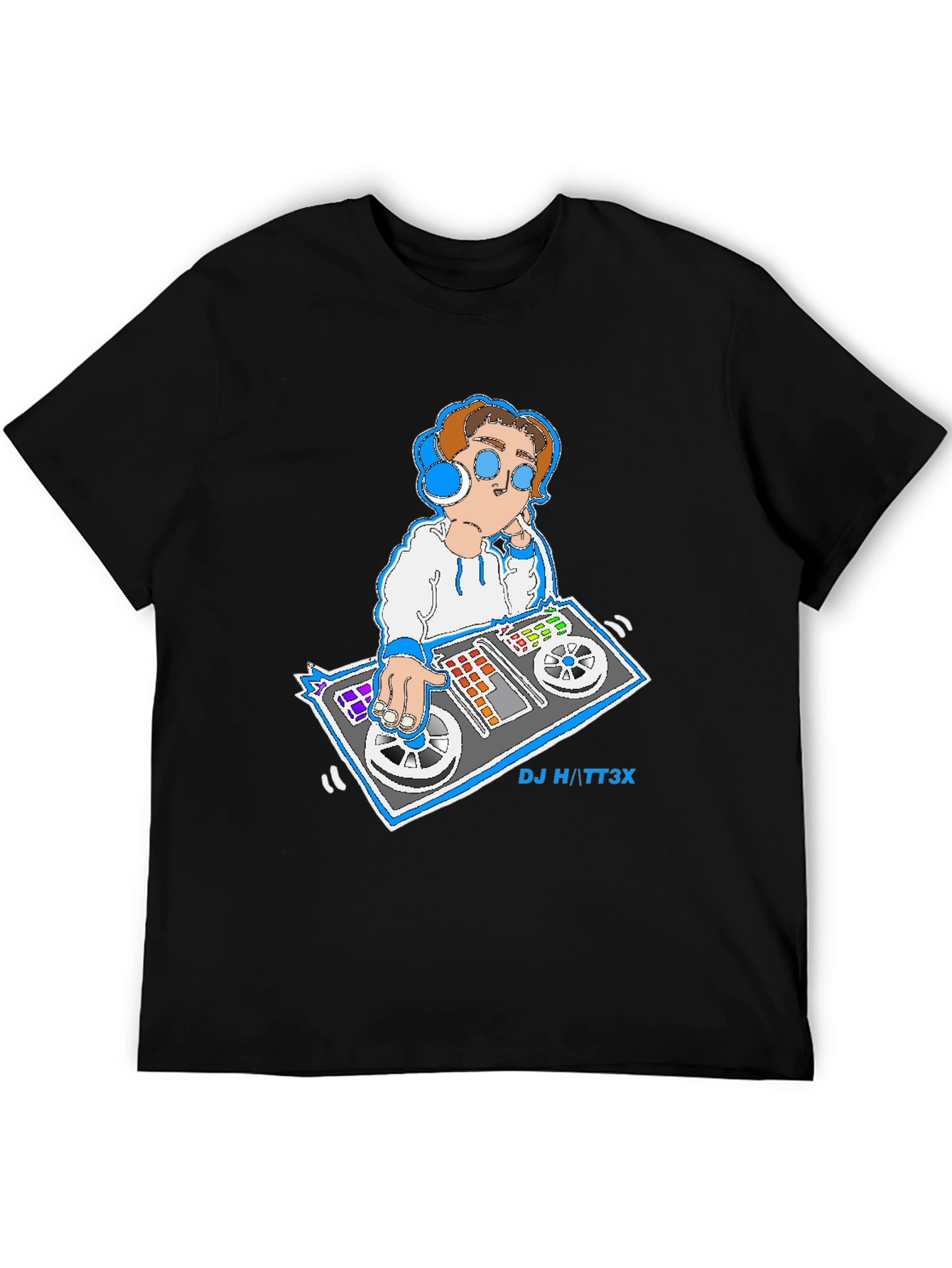 DJ Graphic T-Shirt - Cool & Casual Black Tee