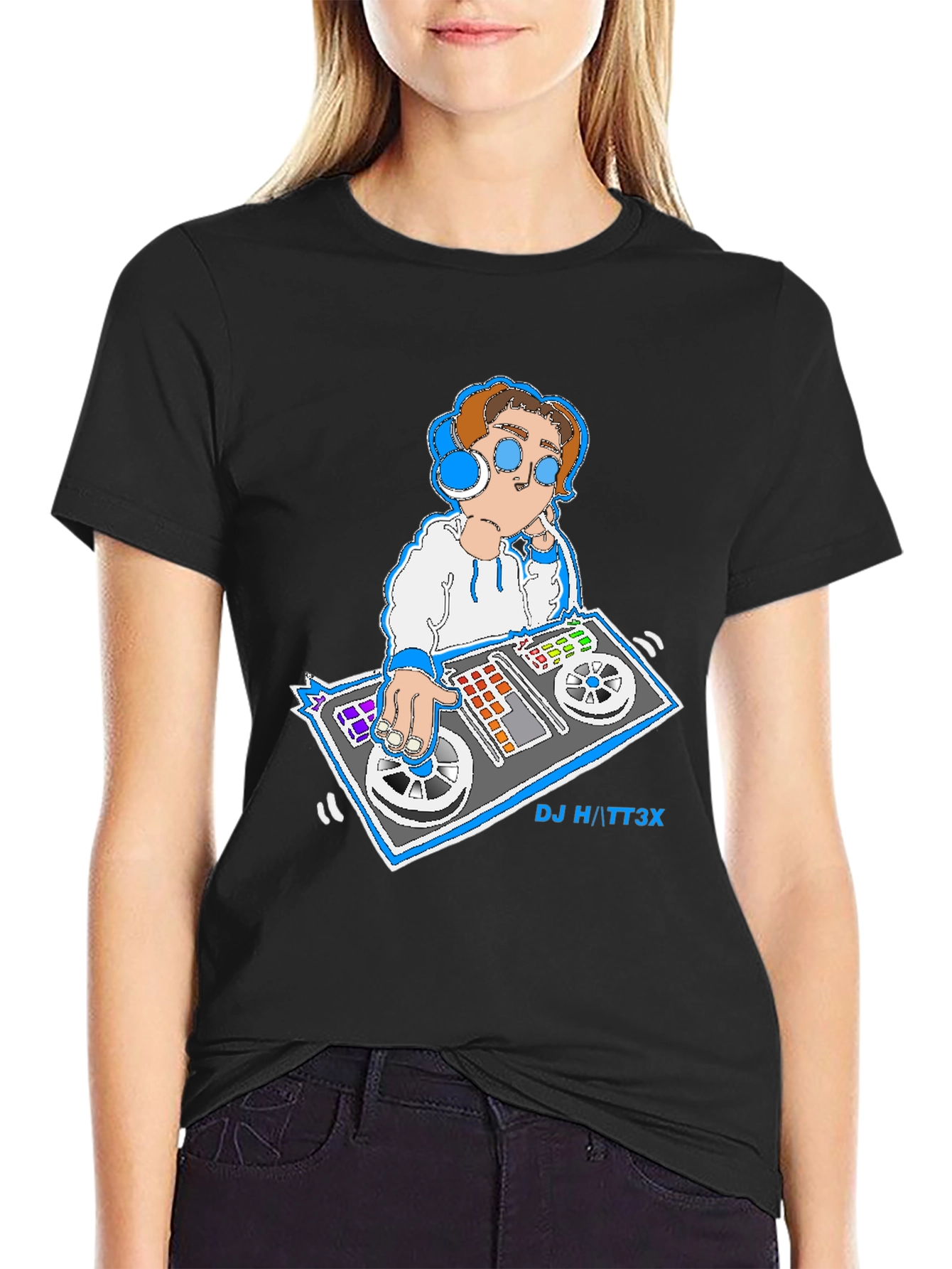 DJ Graphic T-Shirt - Cool & Casual Black Tee