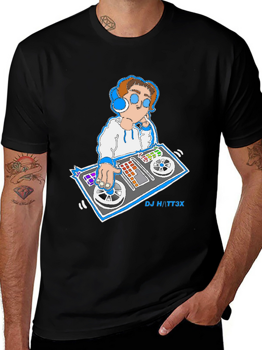 DJ Graphic T-Shirt - Cool & Casual Black Tee