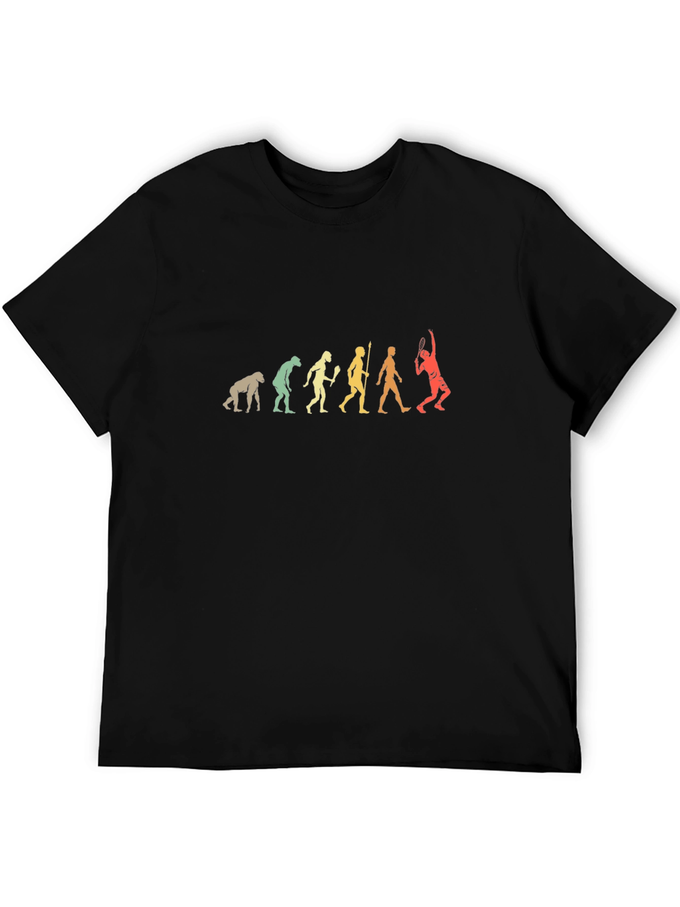 Evolution of Tennis Black T-Shirt
