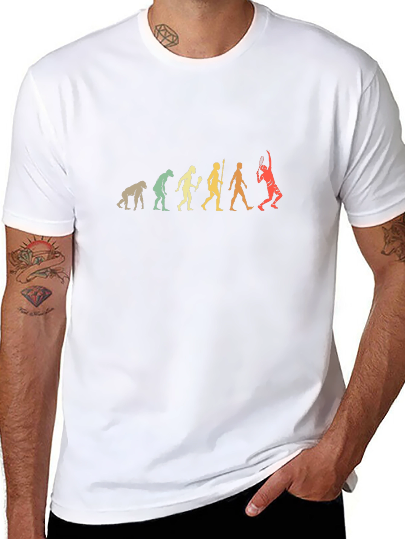 Evolution of Tennis Black T-Shirt