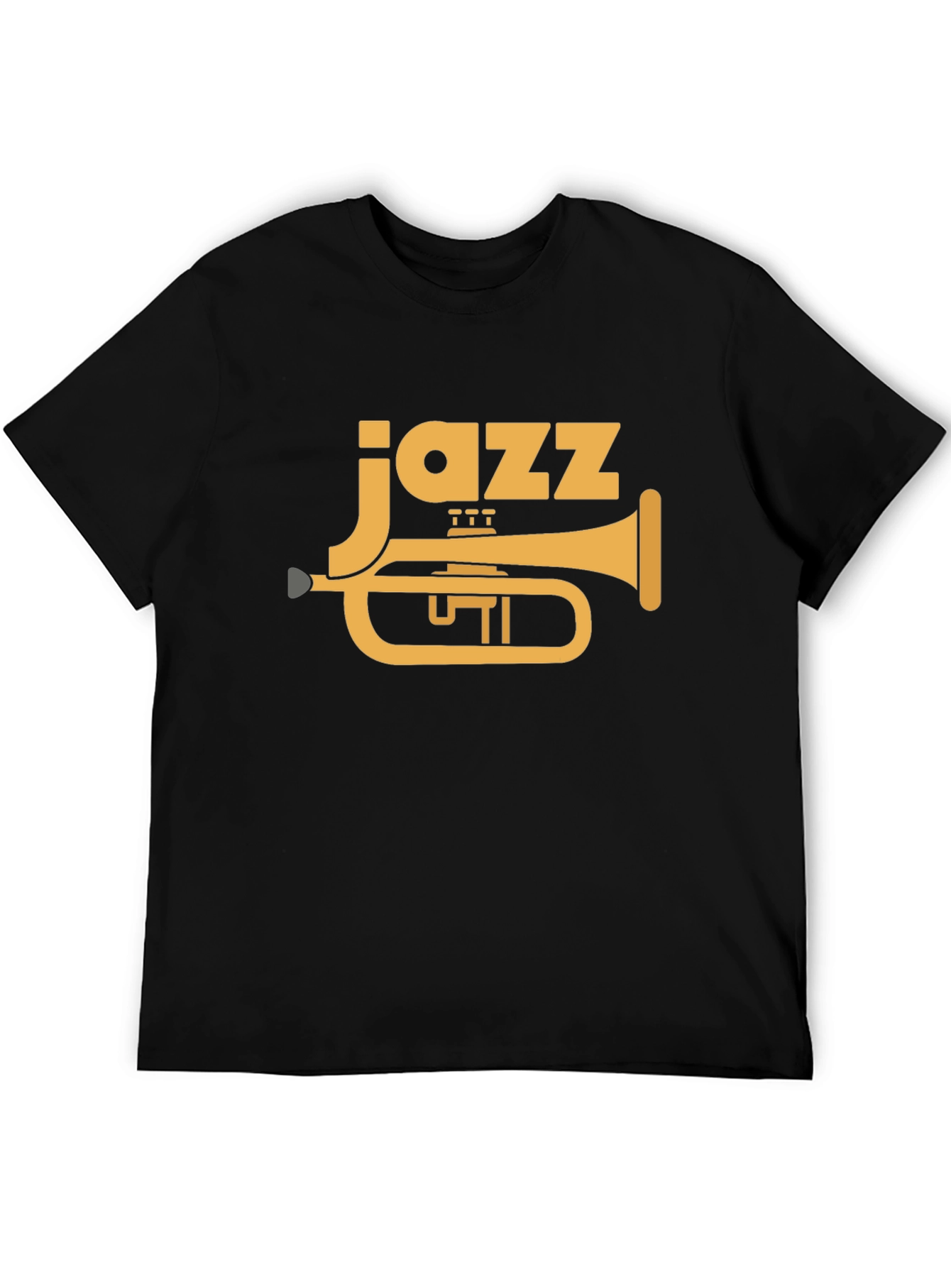 Jazz Trumpet Graphic Tee - Black