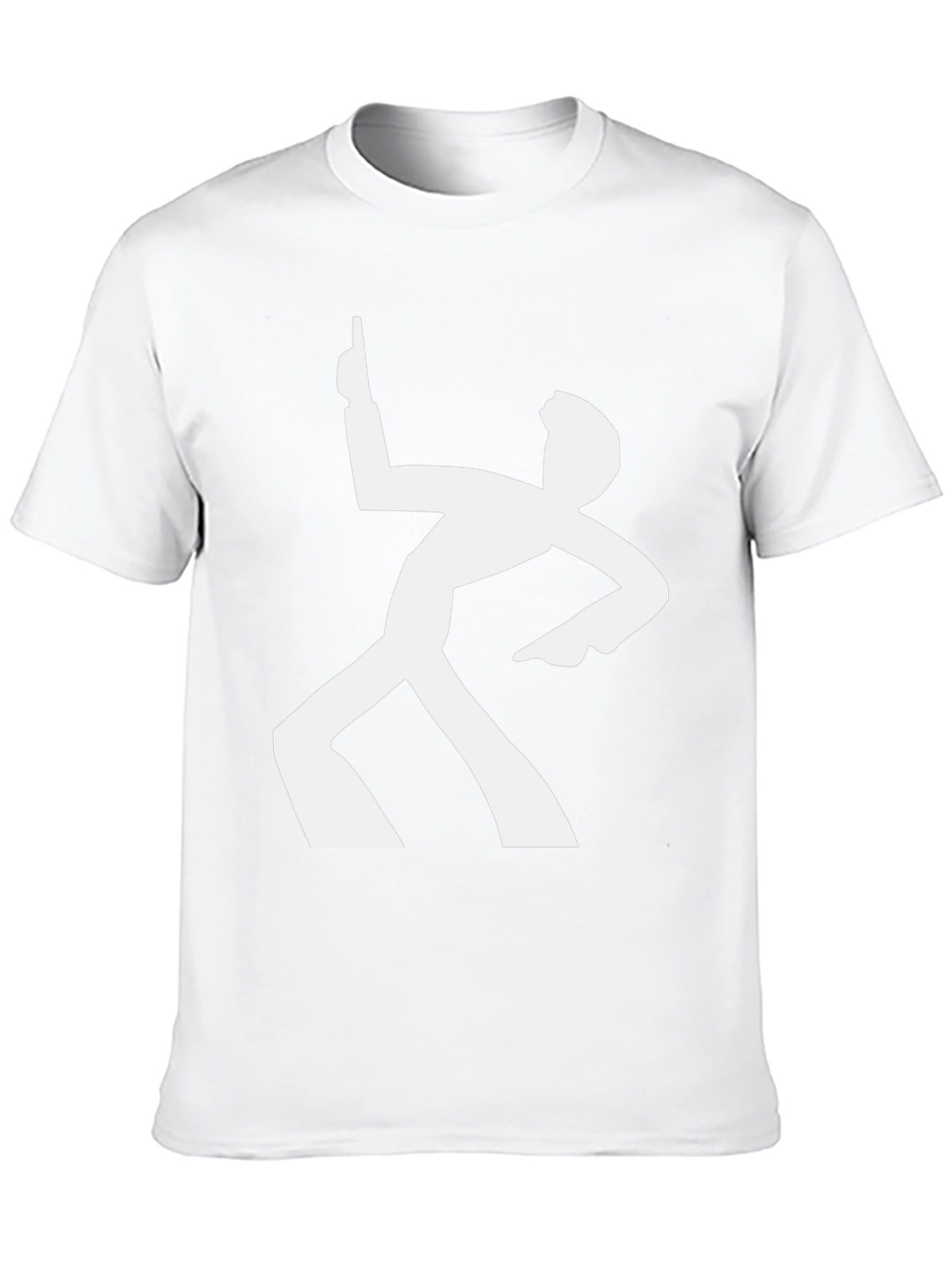 Retro Dance Silhouette Graphic Tee - Black