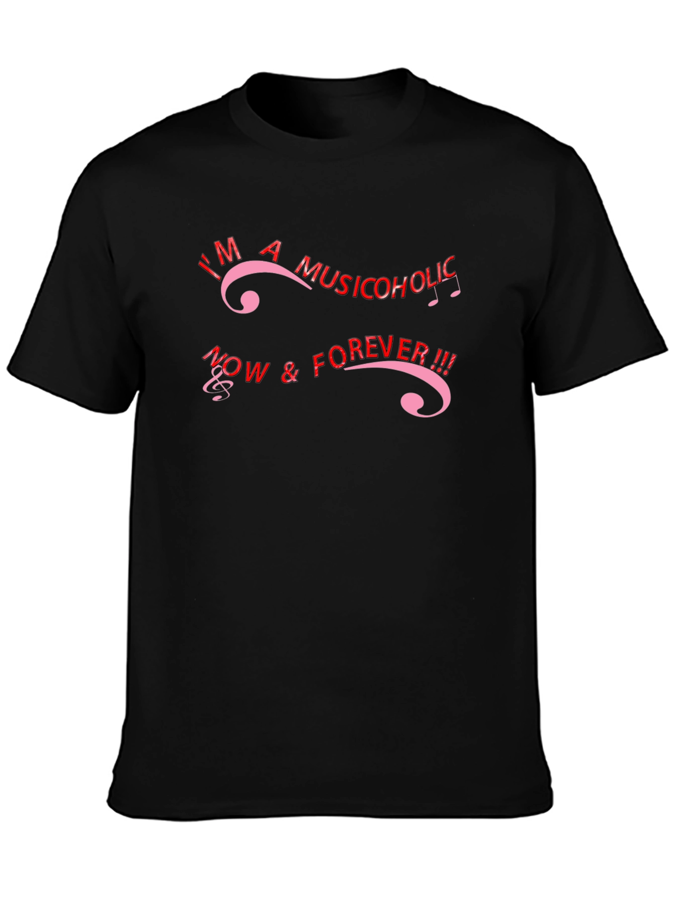 Musicoholic Black T-Shirt - Now & Forever