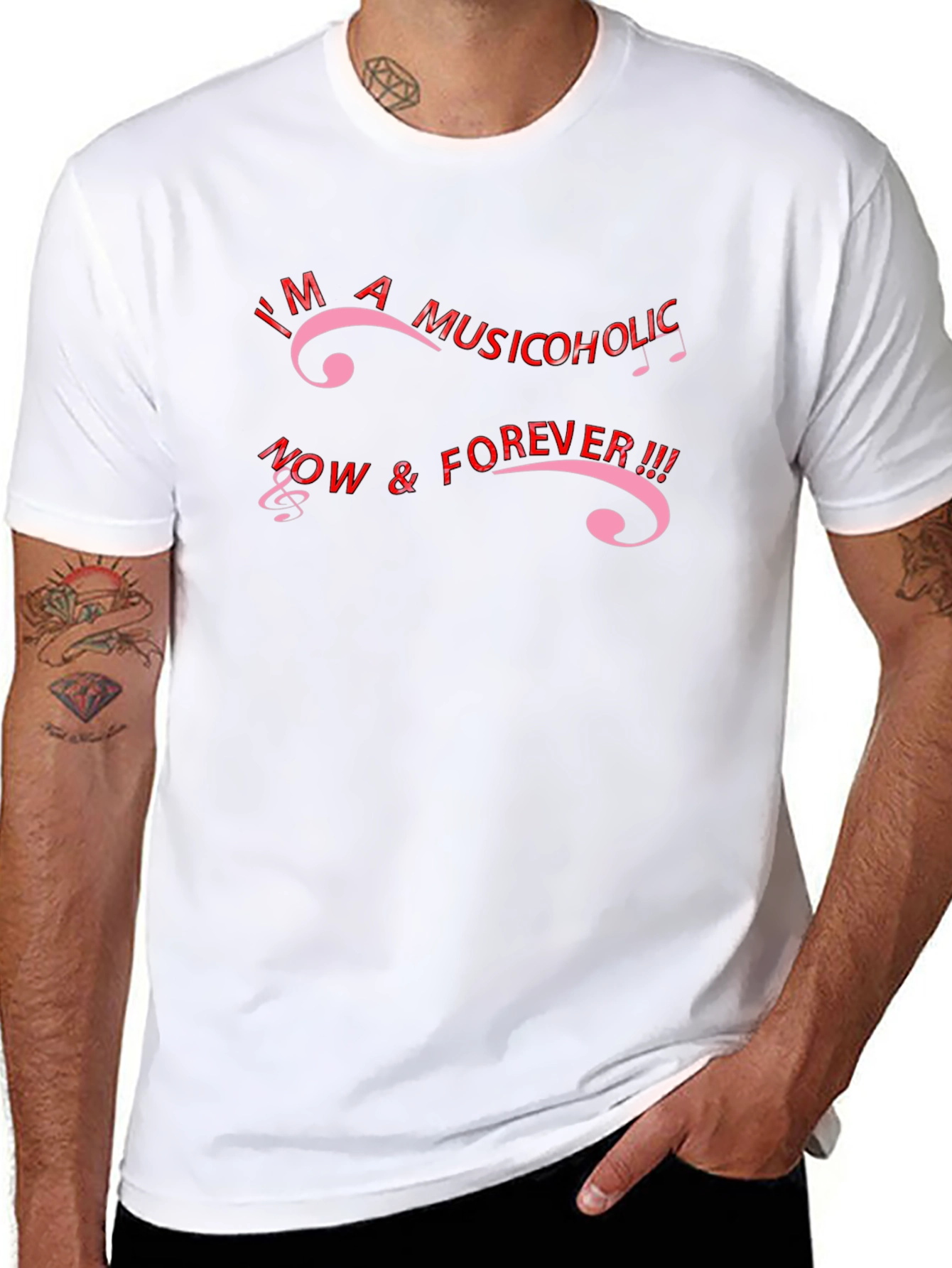 Musicoholic Black T-Shirt - Now & Forever
