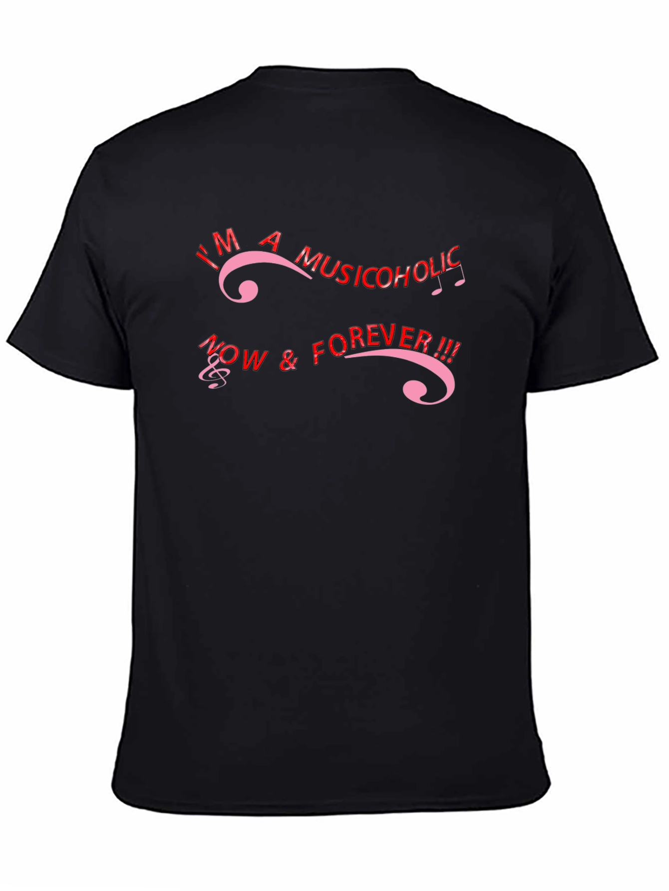 Musicoholic Black T-Shirt - Now & Forever