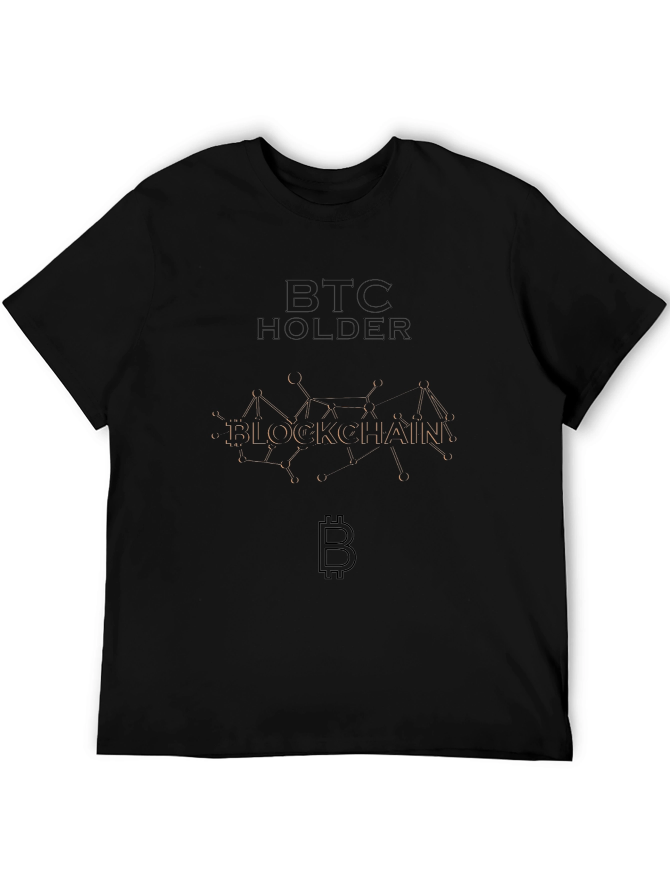 BTC Holder Blockchain Black Tee