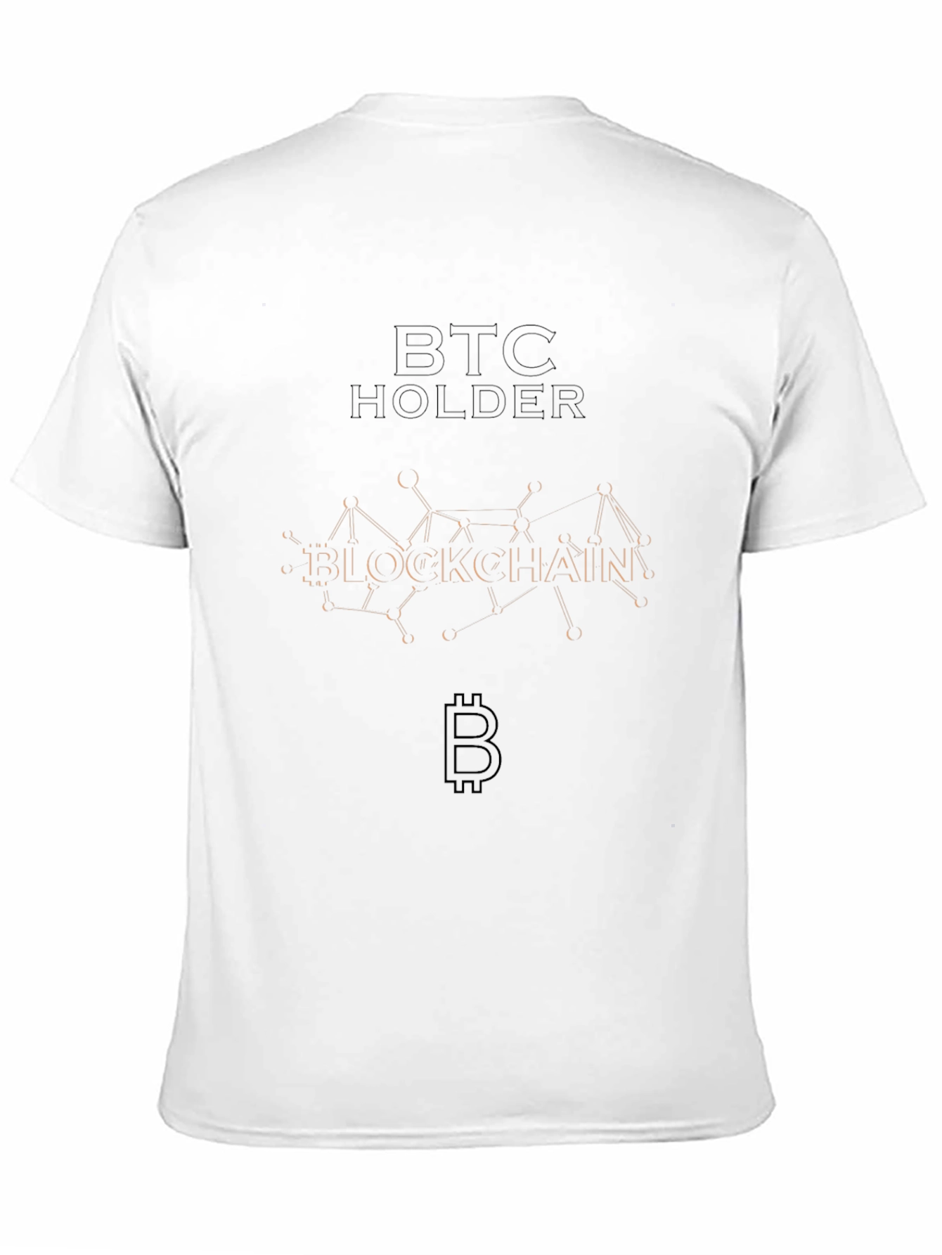 BTC Holder Blockchain Black Tee