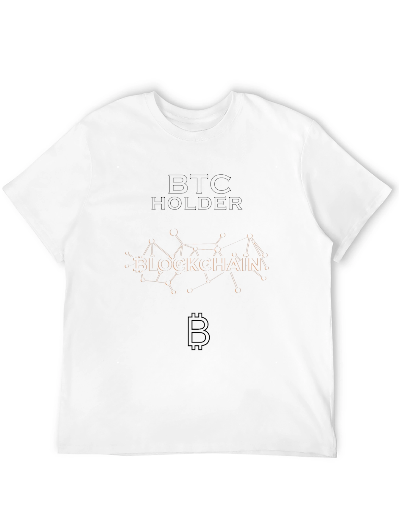 BTC Holder Blockchain Black Tee
