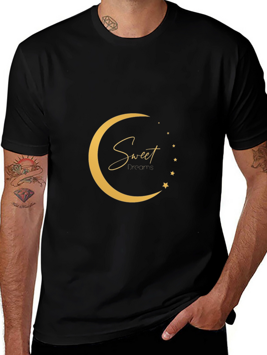 Sweet Dreams Graphic Tee - Black Cotton Comfort