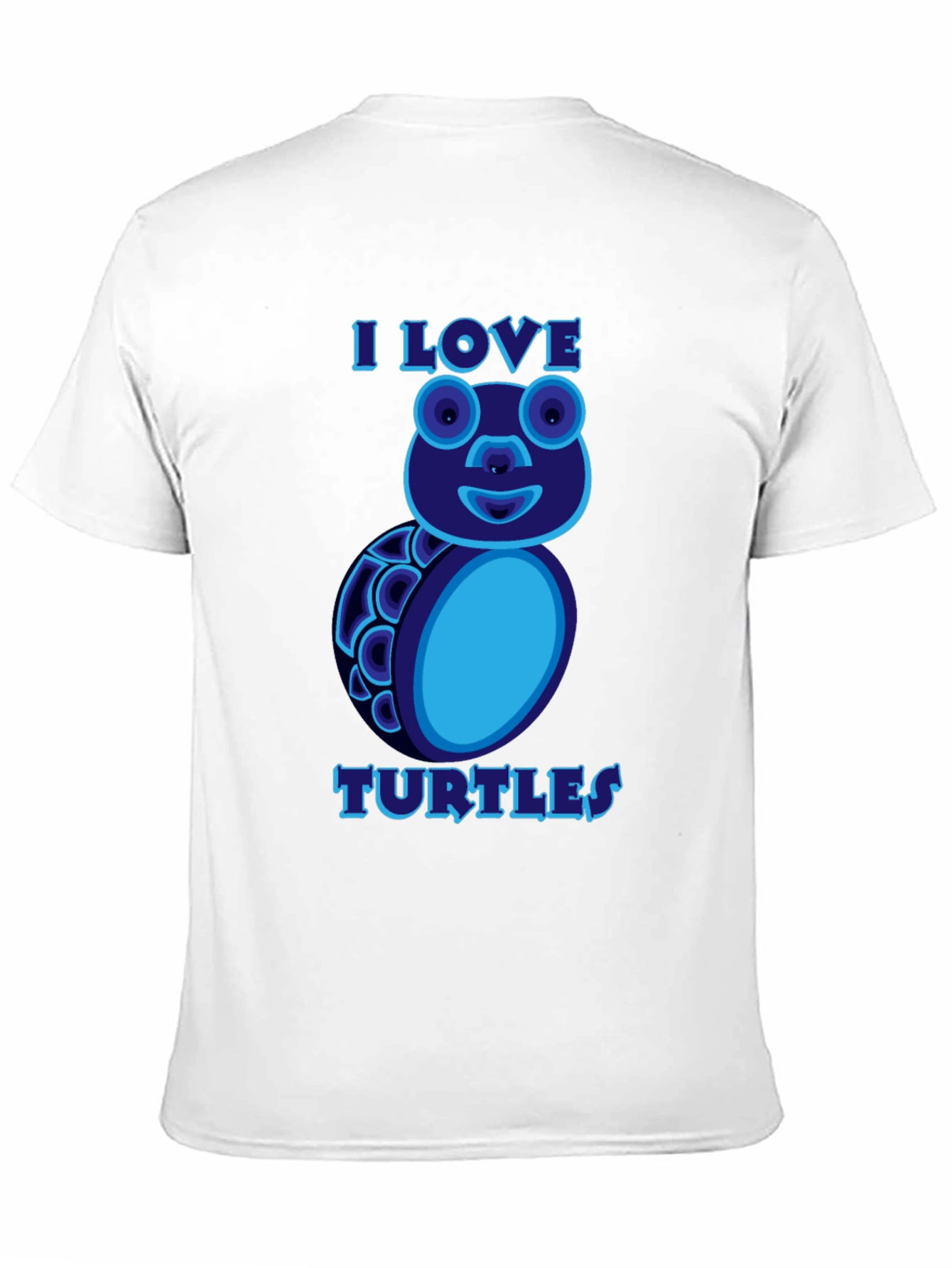 I Love Turtles Graphic T-Shirt Black