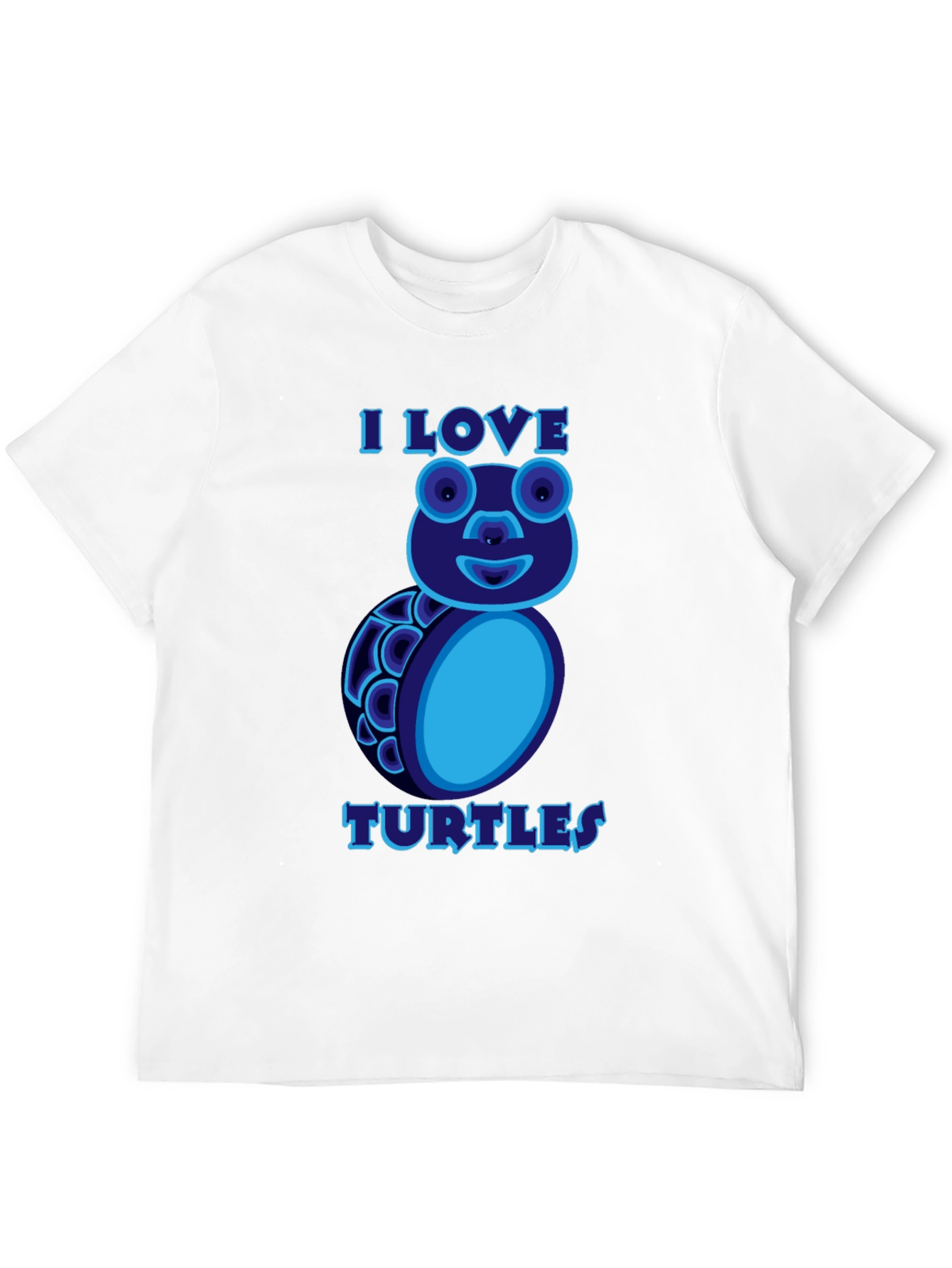 I Love Turtles Graphic T-Shirt Black