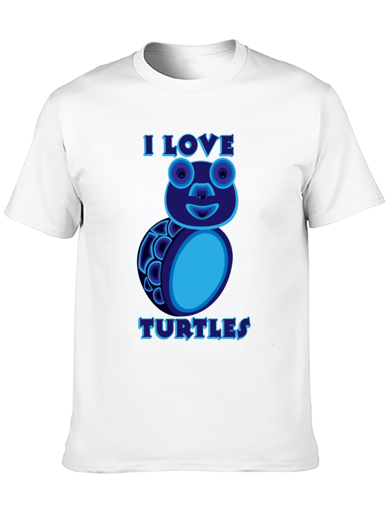 I Love Turtles Graphic T-Shirt Black